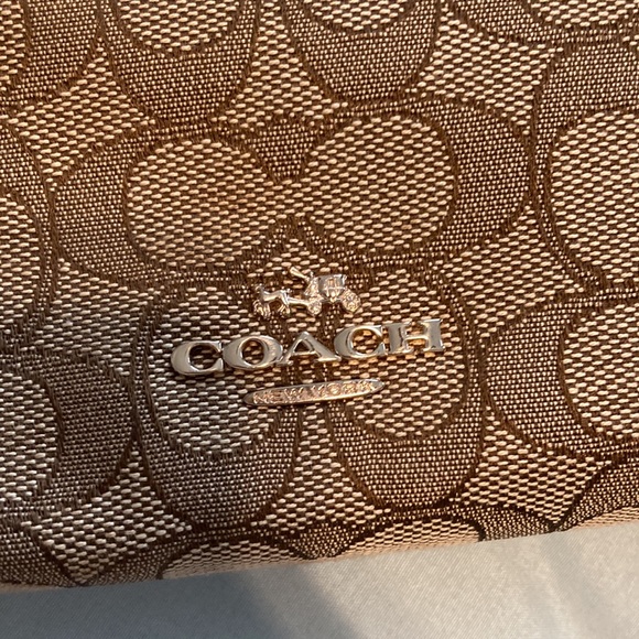Coach Signature Print Canvas Satchel - Picture 10 of 12